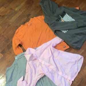 Kids Mixed Apparel Bundle - Orange, Gray, Pink
